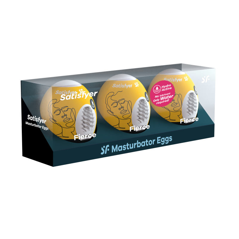 Мастурбаторы с самолубрикацией "Satisfyer Fierce" 3шт 